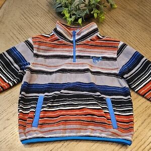 Striped Fleece Pullover Size M 7/8 Cowboy Hardware